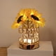thumbnail image 5 of Lámpara de Mesa Girasol con Florero de Vidrio - Lámpara LED de Flor Artificial, Pequeña Lámpara de Noche Recargable y Regulable para Dormitorio y Sala de Estar, Regalos para Ella, 5 of 8
