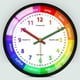 thumbnail image 1 of Tiempo de narración reloj señanza, habitación niño decoración de Reloj de pared silencioso, gran reloj de aprendizaje Marco negro A perfecl reloj de pared, 1 of 8