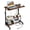Vintage Brown, variant on BoldGear Height Adjustable Standing Desk with Power Outlets, 31.5 x 15.75 x 26.4-41.5 Inches, Modern Vintage Style, Walnut Finish, Perfect for Office, Working, Writing