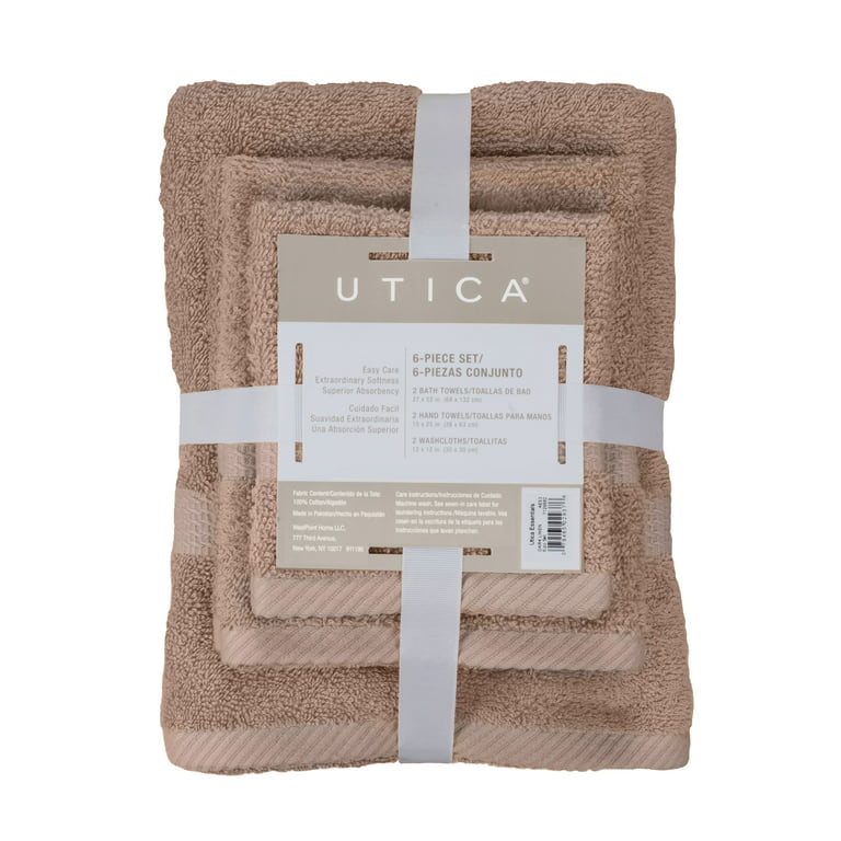 Towels for Bathroom, Luxury 6 Pieces Gift Set, 100% Cotton | Large | Soft | Quick Dry | Thick, 2 Bath Towels 30×56, 2 Hand Towels 18×28, 2 Wash