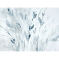 thumbnail image 2 of Loreth, Lanie 32x25 Gold Ornate Wood Framed with Double Matting Museum Art Print Titled - Blue Misty Leaves, 2 of 4