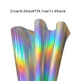 thumbnail image 6 of 21x29.7cm A4 Holographic Leather Fabric for Bags, Shoes & Crafts,Shiny Leather Sheets, DIY Upholstery Fabric, Holographic Craft Leather, Bag Making Material, A4 Size Leather for DIY(Hot Pink), 6 of 6