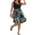 thumbnail image 4 of WellSize Plus Size Women Tank Dresses Summer Sleeveless Crew Neck Sundresses Casual Beach Dress with Pocket, 4 of 8