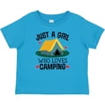 thumbnail image 3 of Inktastic Just a Girl Who Loves Camping Girls Baby T-Shirt, 3 of 5