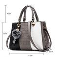 thumbnail image 2 of Colisha Fashion Women Leather Handbag Crocodile Shoulder Bag Large Capacity Briefcase Messenger Satchel Shopper Tote Bags, 2 of 6