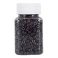 thumbnail image 2 of 1000 piezas/botella de anillos de enlace de revestimiento de silicona profesional para extensión de cabello humano (marrón), 2 of 3