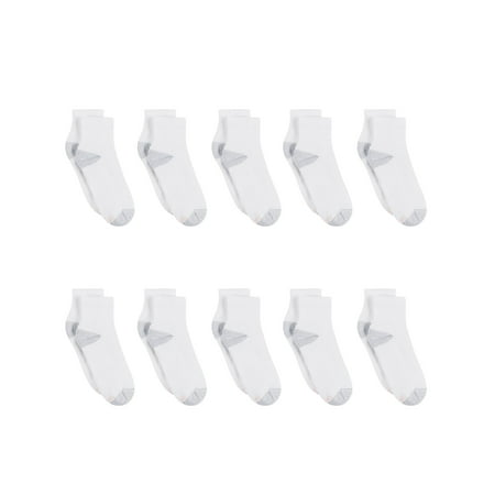 Hanes Women s Ankle Socks  Cushioned  10-Pack  Size 5-9