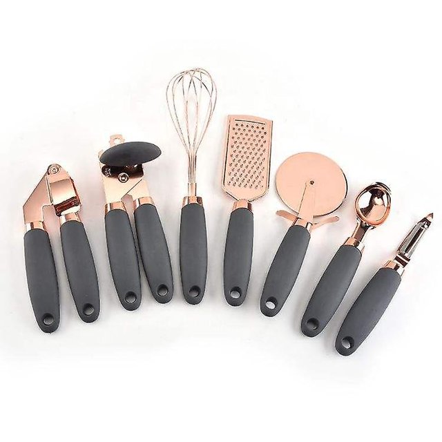 Juego de utensilios de cocina Brillar Essentials 7 piezas acero inoxidable metal gris