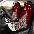 thumbnail image 2 of ZHANZZK Set of 2 Car Seat Covers Christmas Tree Coffee Beans Universal Auto Front Seats Protector Fits for Car,SUV Sedan,Truck, 2 of 3