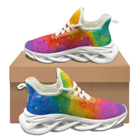 

Gradient Sky Pattern Unisex Autumn Winter Vulcanized Shoes Shock Absorption Non-slip Sneakers Classic Walking Footwear