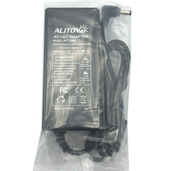 NEW Genuine Alitove AC Adapter 12V 8A 5.5mm ALT-1208 96W & Cord