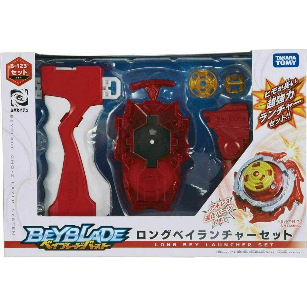 Takara Tomy Beyblade Burst B 123 Long Bey Launcher Set 2116