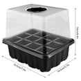 thumbnail image 3 of Mini invernadero para plantas verdes, 5 piezas, 60 celdas LED con luz interior, bandeja para plántulas, caja de cultivo para vivero con cubierta duradera y ventilación, 3 of 3