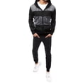 thumbnail image 5 of Winter Savings Clearance! Dezsed Men's Tracksuit Color Block Panel Hoodie Sets Men Sportswear Hoodies+Sweatpant 2 Pieces Winter Warm Clothing Sweatshirts Pants Suits, 5 of 6