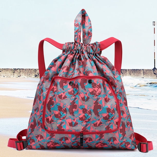 Baloncesto Yoga Bolsa Cordón Plegable Mochila Nylon para Viajes (Patrón de mapa) Sywqhk Para Estrenar