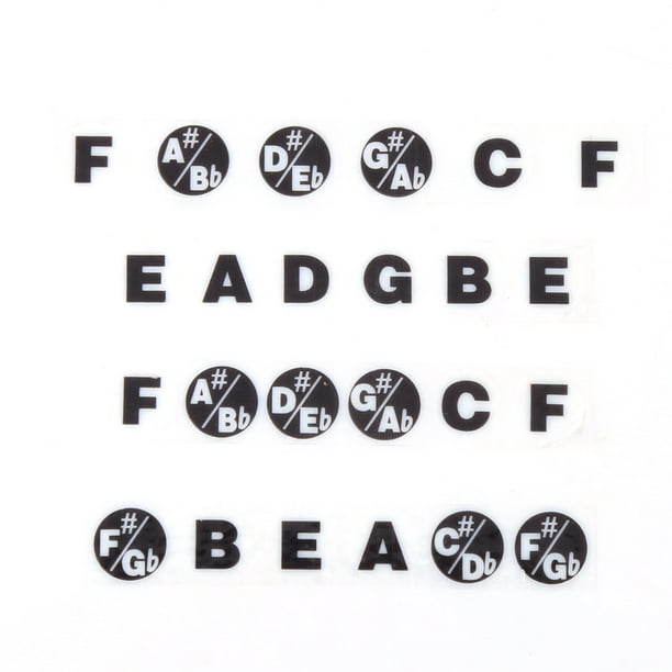 Guitar Parts Musical Scale Label, Fretboard Sticker Scale Sticker