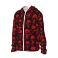 thumbnail image 2 of Haiem Red Skulls UPF 50+ Fishing Shirts for Men Long Sleeve UV Sun Protection Hoodie Non-Mask Outdoor Hiking Shirts, 2 of 9