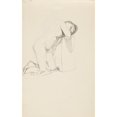 thumbnail image 2 of Adolf Sternschuss 16x24 Gold Ornate Framed and Double Matted Museum Art Print Titled - The Act of Kneeling Woman (1909), 2 of 4