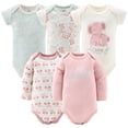 thumbnail image 4 of The Peanutshell Newborn Clothes & Accessories Set, 30 Piece Layette Gift Set, Fits Newborn to 3 Months, Pink Elephant & Floral, 4 of 7