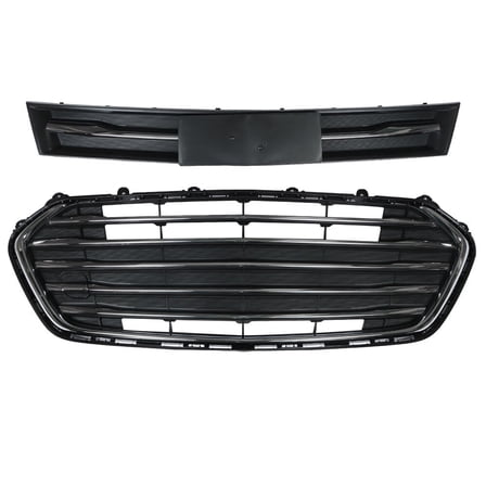 WaiRitoday 2PCS Front Upper Lower Grill Grille Set Compatible With Chevrolet Trax 2017 2018 2019 2020