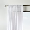 thumbnail image 2 of MARTHA STEWART Paire de Rideaux de Fenêtre à Tige Transparente, 95", Blanc, 2 of 6