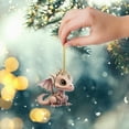 thumbnail image 4 of BKER 2D Adorable Flying Dragon Baby Christmas Ornament Unique Shape And Charming Design Adding A Glimmer To The Holiday Atmosphere, 4 of 5