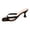 Black, variant on Women's Pearl Kitten Heels Thong Sandals Fashion Square Toe Flip Flop Low Heels Slip On Wedding Dressy Slide Shoes Black Size 6