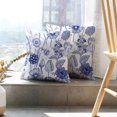 thumbnail image 6 of LALILO Throw Pillow Covers Colorful Vintage Retro Flower Green Garden Cushion Cover 18" x 18", 2 Pack, 6 of 6