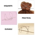 thumbnail image 6 of WRITWAA Silver Metal Hair Pins 2Pcs Elegant Alloy Bun Holders for Decoration, 6 of 7