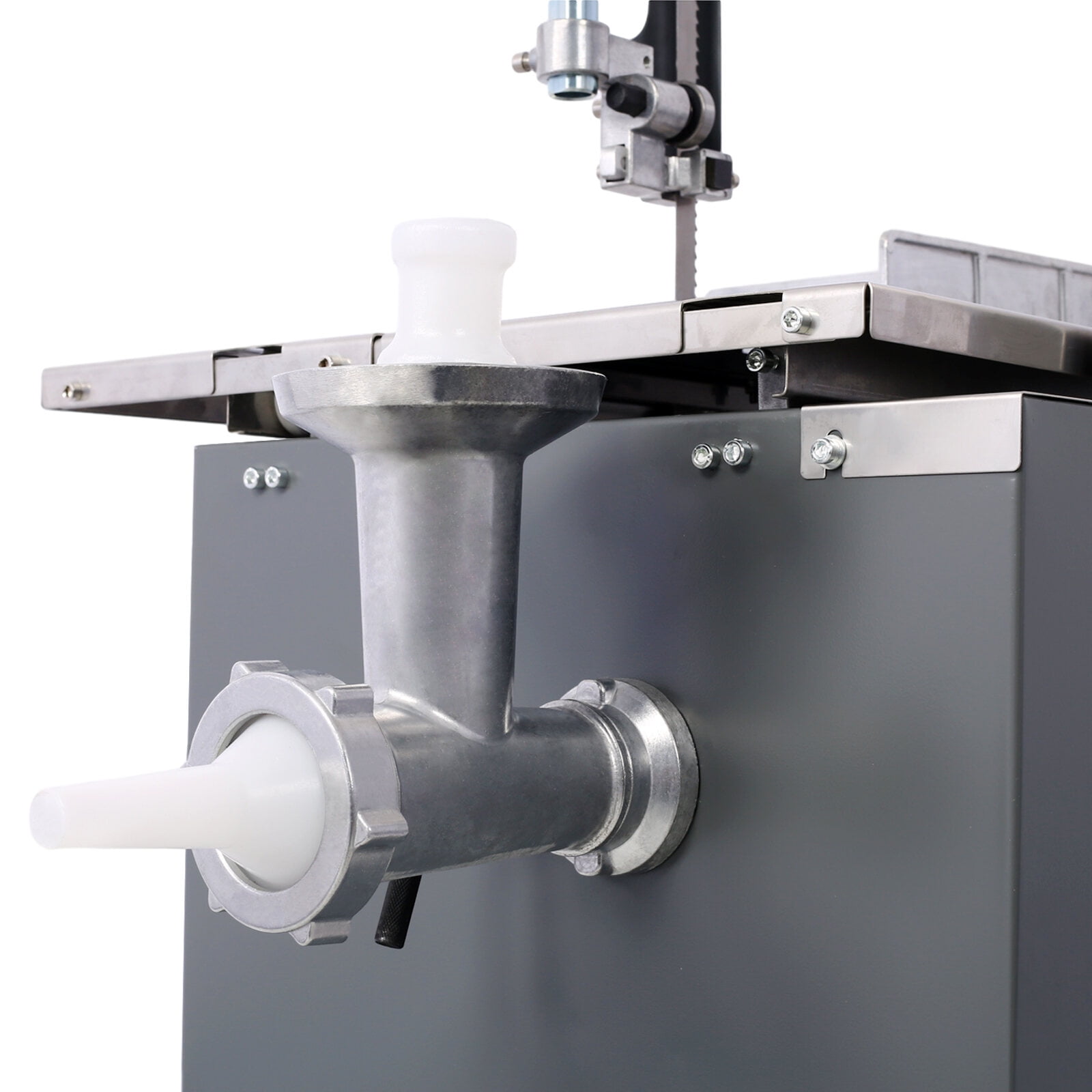 2-in-1 Commercial Butcher Band Saw and Sausage Stuffer , Machine Slicer Meat Bone Sausage Carne,