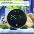 thumbnail image 3 of Aquarium Digital Thermometer,  Accurate LED Display Aquarium Thermometer 55mAh Battery Lightweight with Back Adhesive for Fish Tank Exterior, 3 of 7