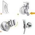 thumbnail image 2 of Elementos esenciales para el baño: soporte para cabezal de ducha, soporte con ventosa para altura ajustable, rotación de 360 grados, instalación con agarre antideslizante, soporte de montaje, 2 of 5
