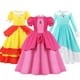 thumbnail image 2 of Vestido de princesa melocotón para niñas, ropa de fiesta de cumpleaños, actuación en escenario, Festival de Revelry, disfraz de fantasía, Cosplay, 2 of 5
