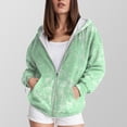 thumbnail image 2 of Gibobby Zip Up Sweatshirt Women Oversized Long Sleeve Y2K Hoodies Fall Fashion Outfits Casual Jacket Winter Clothes Fall Winter Coat(XS,Green), 2 of 6