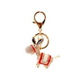 thumbnail image 3 of FRCOLOR Adorable Donkey Key Ring in Red Color Fashionable Bag Pendant Made of Durable Alloy for Keys 1pc, 3 of 8