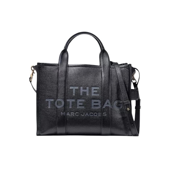 Bolsa The Tote  Marc Jacob negra mediana de piel
