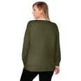 thumbnail image 3 of Jessica London Women's Plus Size Tie-Neck Sweater, 3 of 6