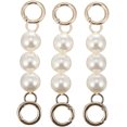 thumbnail image 2 of 3pcs Pearl Handle Replacement Chain Pearl Beads Short Strap for Women Handbag Purse, 2 of 8