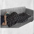 thumbnail image 6 of XOXO Soft Flannel Fleece Throw Blanket, XO Acronym and Striped Heart Pattern Love Romantic Print, Cozy Plush for Indoor and Outdoor Use, 70" x 90", Charcoal Grey Dark Coral, by Ambesonne, 6 of 6