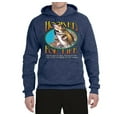 thumbnail image 2 of Wild Bobby, Hooked For Life Matthew 4:19 Quotes, Inspirational/Christian, Unisex Graphic Hoodie Sweatshirt, Vintage Heather Navy, 3XL, 2 of 3