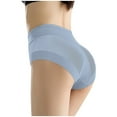 thumbnail image 3 of Oksale Womens Tummy Control Underwear Seamless Butt Lifting Soft Breathable Comfy Shapewear Panties Sexy Underpants Light Blue M, 3 of 4