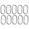 thumbnail image 1 of Stainless Steel Clip, Portable M3.5 Heavy Duty Corrosion Resistance Multipurpose Load Bearing Buckle   For Key Rings For Camping, 1 of 8