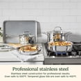 thumbnail image 5 of Cuisinart Advantage Pro Series Classic 8-Piece Stainless Steel Cookware Set with Lids, 5 of 10