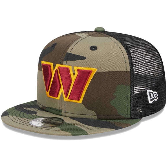 Youth New Era Camo Washington Commanders  Main Trucker 9FIFTY Snapback Hat