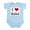 Sky Blue, variant on CafePress - I Love Baba Infant Bodysuit - Baby Light Bodysuit, Size Newborn - 24 Months