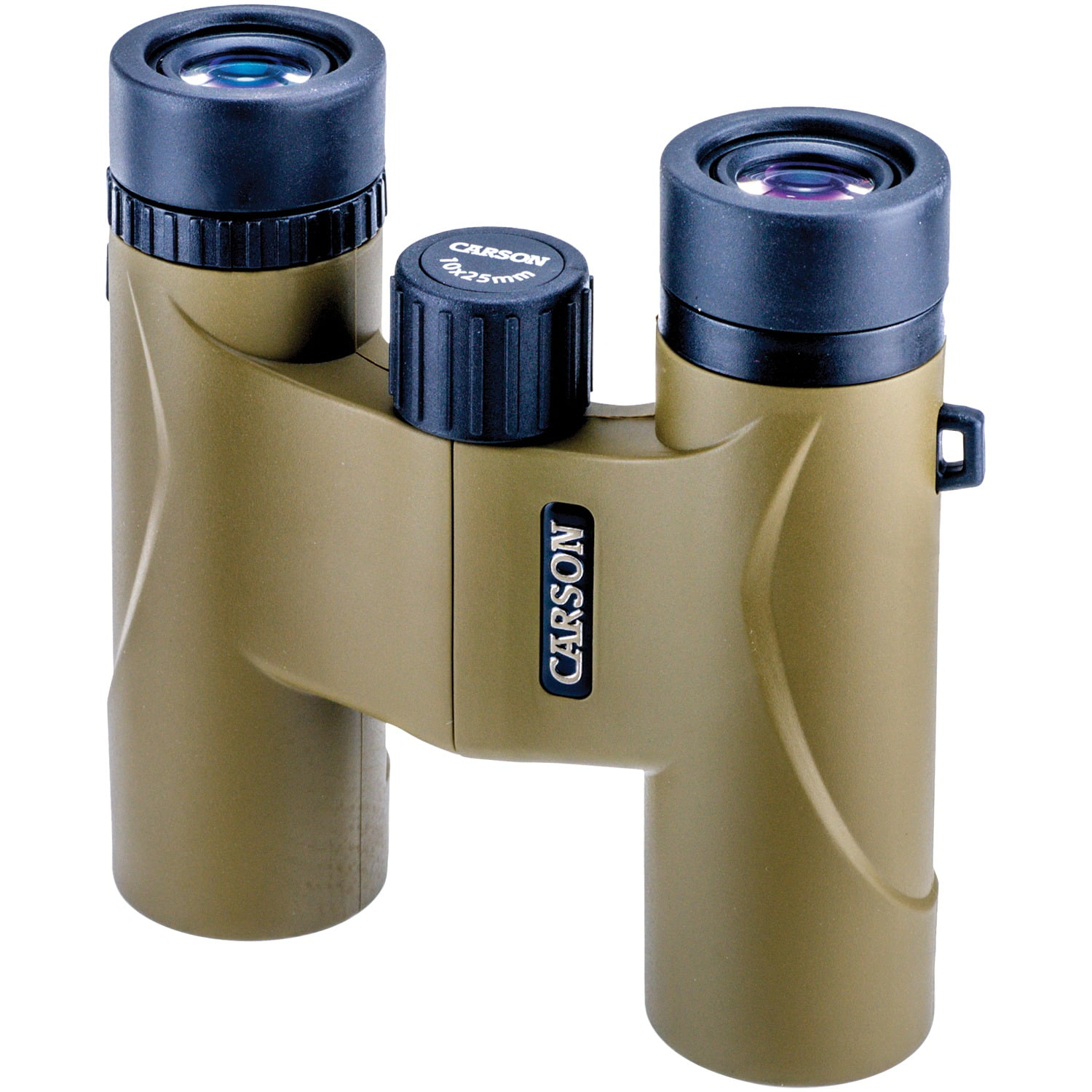 Carson Stinger 10x25mm Compact and Lightweight Binoculars - Includes Pouch, Wrist Strap, and Lens Cloth