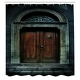 thumbnail image 3 of Ambesonne Gothic Shower Curtain, Antique Wooden Door, 69"Wx75"L, Grey Brown, 3 of 5