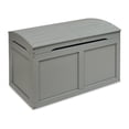 thumbnail image 1 of Hardwood Barrel Top Toy Chest - Gray, 1 of 9