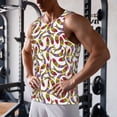 thumbnail image 5 of Fuzoiu Colorful Fishes Print Men's Workout Tank Tops,Sleeveless Gym Shirt Quick Dry,Fitness Bodybuilding T-Shirt,Muscle Athletic Workout Tee-3X-Large, 5 of 7