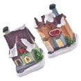 thumbnail image 1 of GUOOL 2 Pcs Statues de Maison Lumineuses Mignonnes Figurines Miniatures en Résine pour Vacances, 1 of 9